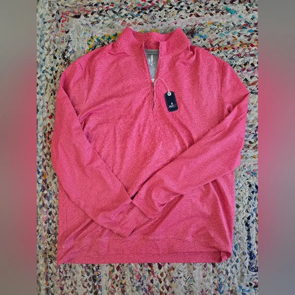 Johnnie-O Men’s Miltons Prep-Formance Pullover Shirt - Pipeline Sz XL Bandana - Picture 3 of 6